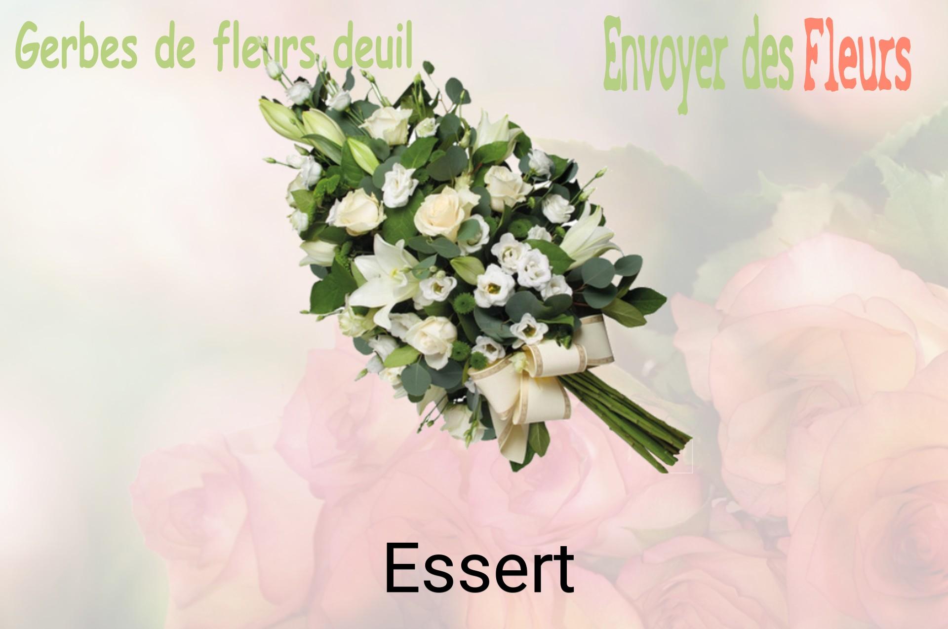 Gerbe de fleurs de deuil livrée à Essert